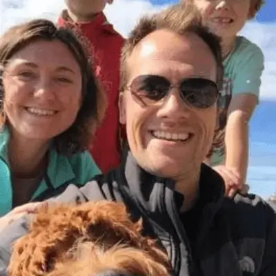 Dr. Joel G. Chatterson DVM with pet